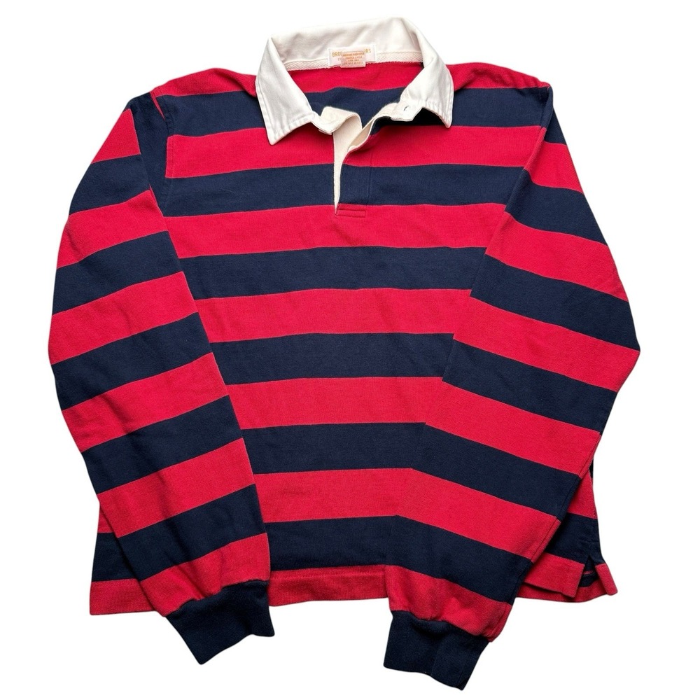 Brooks Brothers Rugby Shirt - Boys large - Red and Navy Stripes